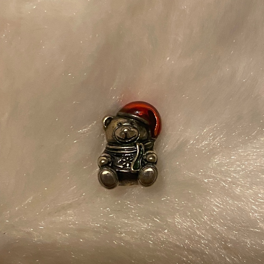 Pandora Christmas bear charm